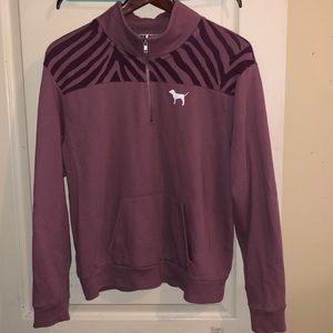 PINK quarter zip pullover